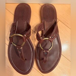 Sundance “Sardinia” Italian leather sandals size 8